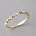 Creative Twisted Rose Gold Plated Copper Ring For Women Fashion Cross Border Jewelry view 2