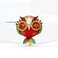 Fashion Alloy Rhinestone Owl Brooch Scarf And Shawl Clip view 4