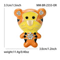 Alloy Enamel Yellow Tiger Brooch For Shirts Sweaters And Gifts view 6