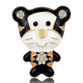 Alloy Enamel Yellow Tiger Brooch For Shirts Sweaters And Gifts view 2