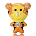 Alloy Enamel Yellow Tiger Brooch For Shirts Sweaters And Gifts view 1