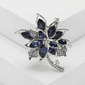 Crystal Alloy Flower Brooch Pin For Sweaters Coats And Gifts view 6
