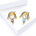 Metal Alloy Music Girl Brooch Pin For Womens Clothing Decor view 2
