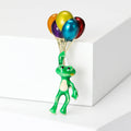 Alloy Enamel Frog Hot Air Balloon Brooch For Cardigan Lapel view 5