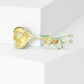 Alloy Enamel Frog Hot Air Balloon Brooch For Cardigan Lapel view 3