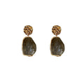 Vintage Alloy Resin Geometric Quadrilateral Drop Earrings With Silver Pins For Women view 5