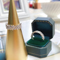 Fashion Niche Women's Engagement Ring, Sweet Wedding Bridal Finger Jewelry For Cross Border view 2