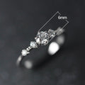Luxury Palace Style Hollow Floral Lace Ring For Women Daily Stackable Index Finger Jewelry view 5