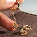 Elegant Zircon Tassel Ear Cuff Earrings, Fashion Wedding Party Women's Accessory view 3