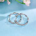 French Chic Irregular Twisted Hoop Earrings, Niche Style Elegant Women's Fashion Ear Jewelry view 4