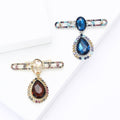 Alloy Glass Pendant Brooch Pin For Women's Blazers And Cardigans view 1