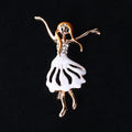 Alloy Ballerina Girl Brooch Pin For Party Apparel Decoration view 4