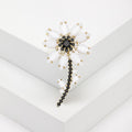 Alloy White Daisy Flower Brooch Pin For Cardigans And Coats view 1