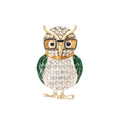 Alloy Rhinestone Owl Brooch Pin For Coats And Suits view 5