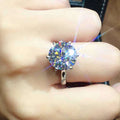 European American Eight Hearts Eight Arrows Zircon Wedding Ring, Sparkling Engagement Couple Rings view 4