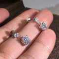 Long Tassel Geometric Zircon Earrings Fashion Simple European American Dangle Earrings For Women view 2