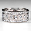 High End Unisex Zircon Inlaid Ring European American Trendy Fashion Finger Jewelry view 2