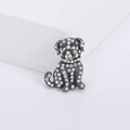 Alloy Rhinestone Bulldog Brooch Pin For Men's Clothing Decoration view 5