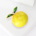 Alloy Enamel Lemon Brooch Pin For Coats Cardigans And Lapels view 3