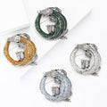 Alloy Rhinestone Crocodile Brooch Pin For Men's Suit And Coat view 1