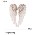 Alloy Rhinestone Angel Wing Brooch Pin For Trendy Apparel Accessories view 5