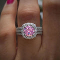 Fashion Full Zircon Copper Wedding Ring Pave Stone Jewelry For Dropshipping view 2