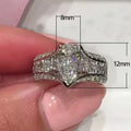 Teardrop Zircon Inlaid Ring For Women, Diamond Look European Style Wedding Band Jewelry view 5
