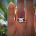 Luxury European American Zircon Wedding Ring For Women, Fashion Proposal Diamond Ring Jewelry view 1