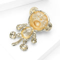 Alloy Rhinestone Tiger Brooch For Mens Coats And Suits view 4