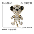Alloy Rhinestone Tiger Brooch For Mens Coats And Suits view 6