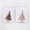 Alloy Rhinestone Colorful Christmas Tree Brooch For Holiday Apparel view 3