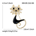 Alloy Cat With Glasses Brooch Pin For Fashion Coat Accessories view 6