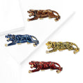 Alloy Enamel Tiger Brooch For Zodiac Year Lapel Decoration view 2