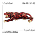 Alloy Enamel Tiger Brooch For Zodiac Year Lapel Decoration view 4
