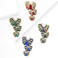 Alloy Rhinestone Butterfly Brooch Pin For Vintage Coat Suit Accessories view 1
