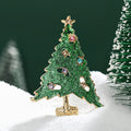 Alloy Enamel Christmas Tree Brooch Pin For Holiday Gifts view 1