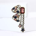 Alloy Rhinestone Star Brooch Pin For Collar And Clothing view 3