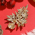 Alloy Enamel Rhinestone Christmas Tree Brooch Pin For Holiday Accessories view 3