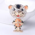 Alloy Cute Tiger Brooch Pin For Scarves Sweaters And Coats view 6