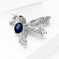 Alloy Crystal Hummingbird Brooch Pin For Fashion Animal Lapel Decor view 2