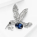 Alloy Crystal Hummingbird Brooch Pin For Fashion Animal Lapel Decor view 3