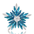 Alloy Rhinestone Snowflake Brooch Pin For Christmas Sweater Suits view 1