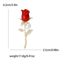 Alloy Pearl Rose Brooch For Elegant Coat And Sweater Decoration view 6