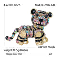 Alloy Rhinestone Cute Tiger Brooch Pin For Men's Jackets And Suits view 6