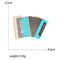Alloy Enamel Accordion Brooch Pin For Coat And Suit Accessories view 6