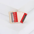 Alloy Enamel Accordion Brooch Pin For Coat And Suit Accessories view 2