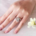 Luxury Sweet Heart Shape Zircon Engagement Ring For Women, Romantic Wedding Jewelry view 4
