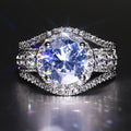 Elegant Women's Zircon Ring Fashion Business Celebration Finger Jewelry view 1