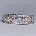 Hollow Single Row Zircon Ring For Women, European Style Fashion Finger Jewelry view 2