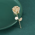 Luxury Alloy Zircon Rose Brooch For Suit And Valentine's Gift view 1
